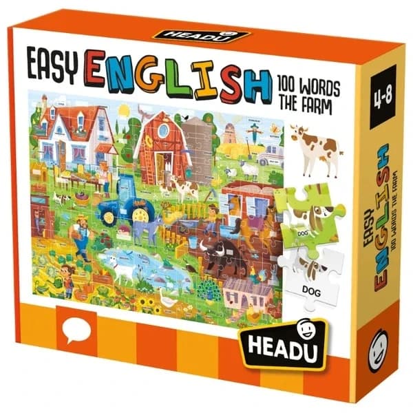 Headu Easy English Farm Puzzle für Kinder