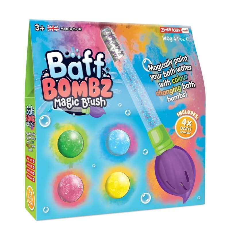 Zimpli Kids Baff Bombz Magic Brush - Badebomben, 140g
