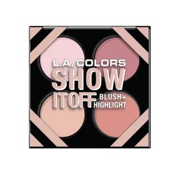 LA Colors Show It Off Rouge- und Highlighter-Palette - 4 Farben
