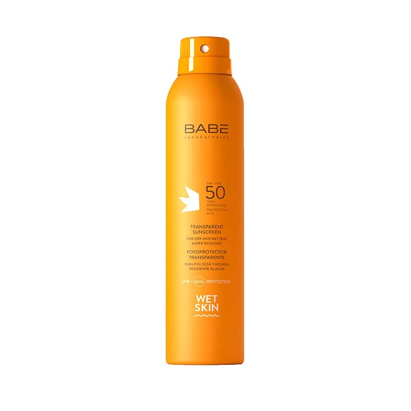 Babe SPF 50 Transparente Sprühsonnencreme für nasse Haut