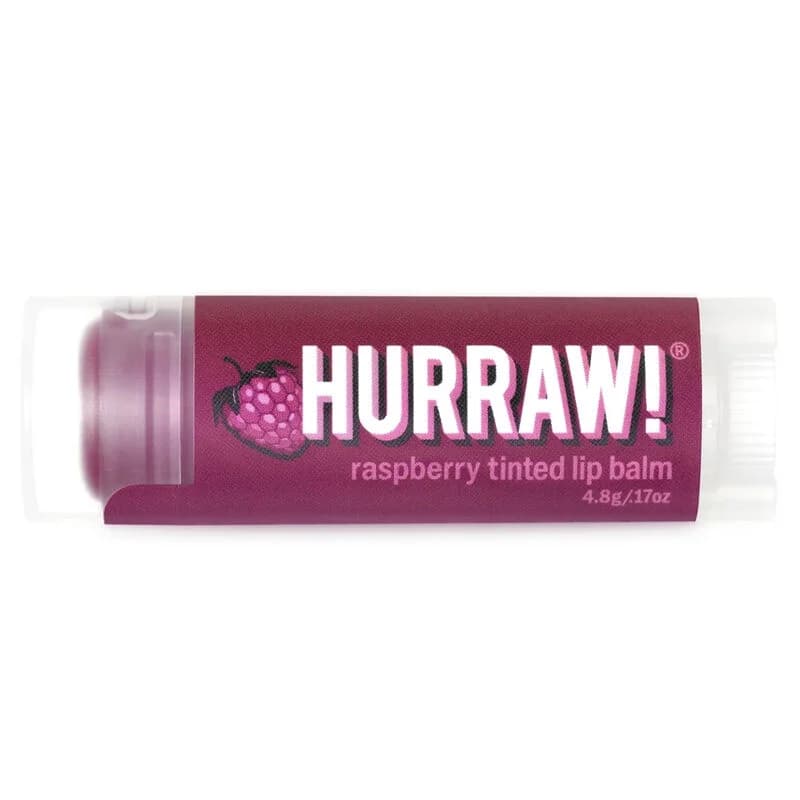 Hurraw Himbeer Tönender Lippenbalsam - Feuchtigkeitsspendend 4,8g