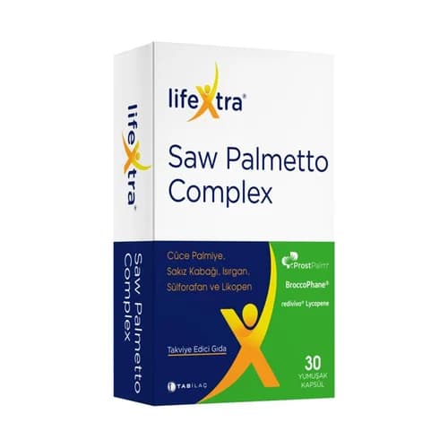 LifeXtra Sägepalme Komplex - 30 natürliche Gesundheitskapseln