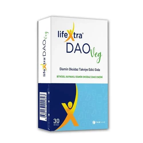 LifeXtra DAOVeg Diaminoxidase Ergänzung - 30 Tabletten