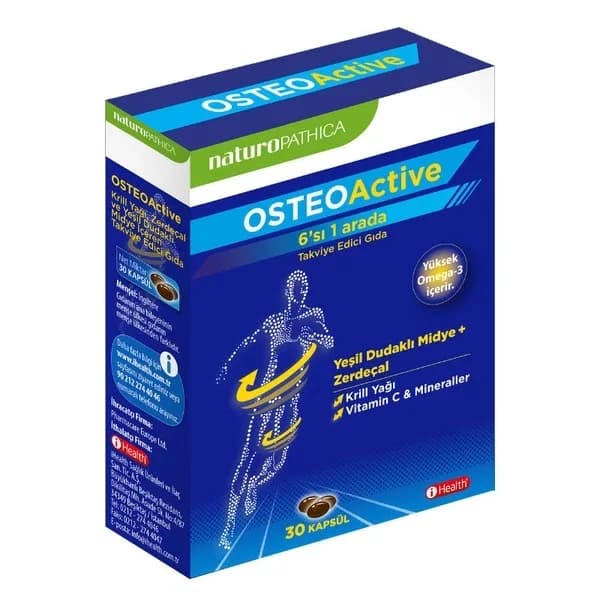 iHealth Osteo Active Knochen Gesundheitspräparat - 30 Kapseln