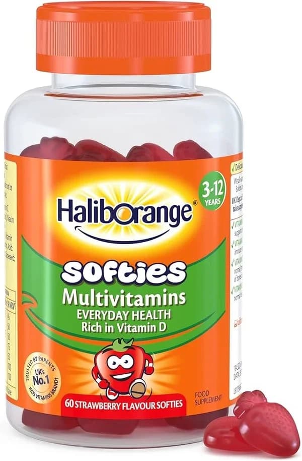 Haliborange Erdbeer-Multivitamin 60 Kapseln