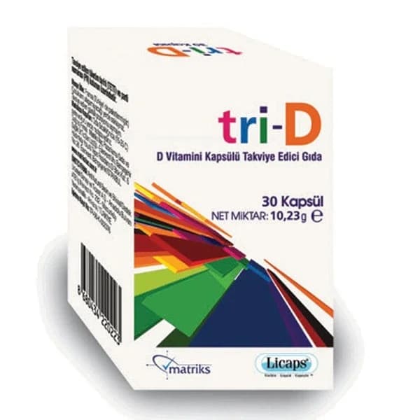Matriks Tri-D Vitamin D Kapseln - Immun- und Knochengesundheit 30 Stück