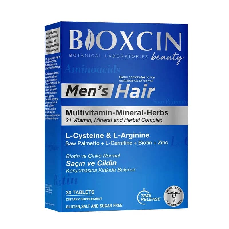 Bioxcin Haarwachstums-Tabletten für Männer - 30 Stück