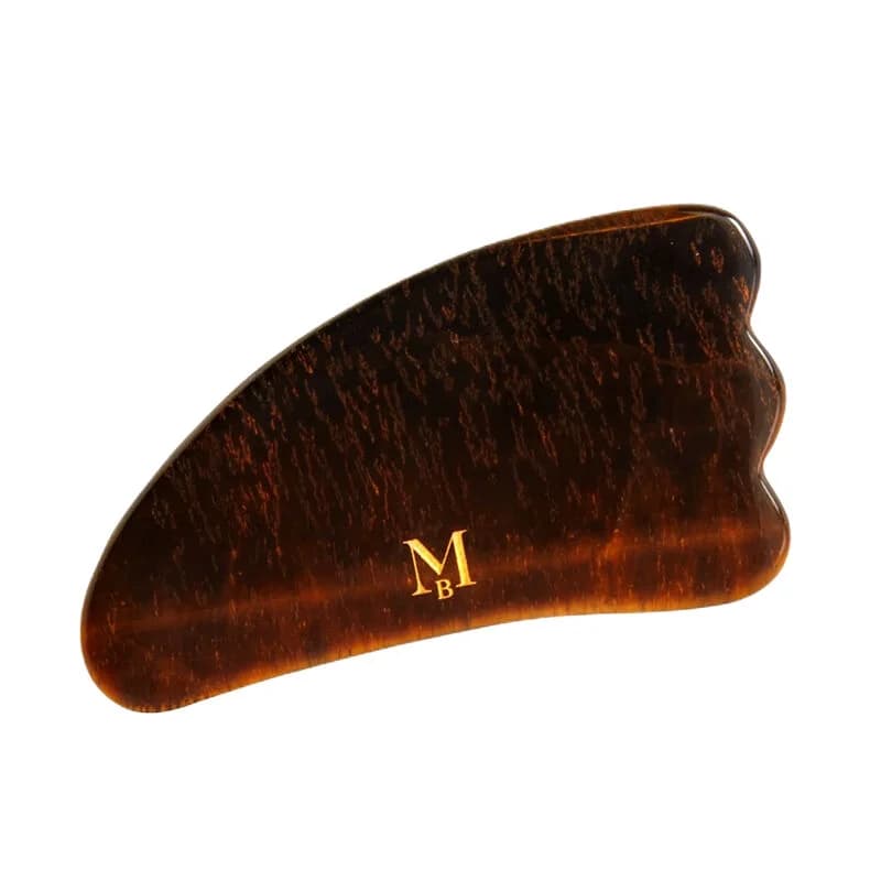 Misbahçe Gua Sha Werkzeug aus Tigerauge für Gesichtsmassage und Glow