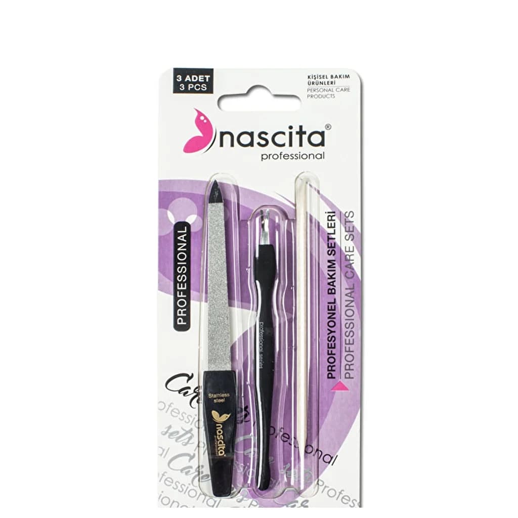 Nascita 3-teiliges Nagelpflege-Set - Professionelle Nagelwerkzeuge