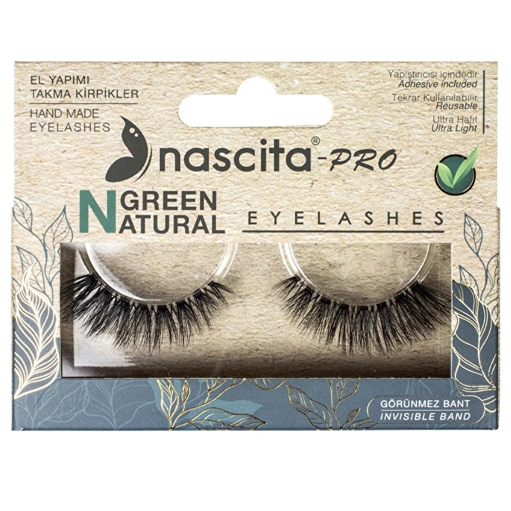 Nascita-Pro Green 110 Naturhaare Wimpern für Glamour-Look