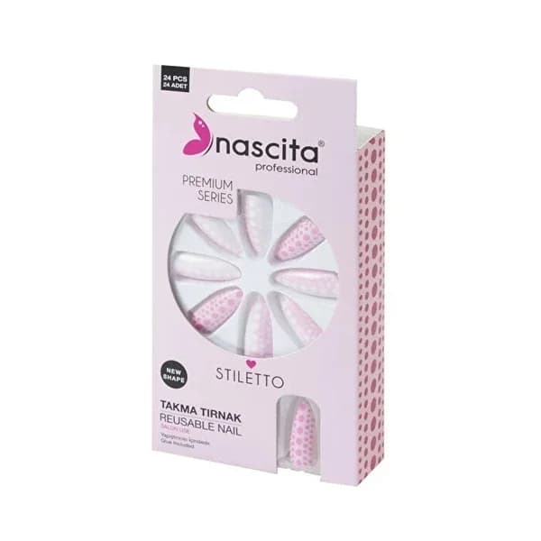 Nascita 24 Stiletto Bunte Kunstnägel