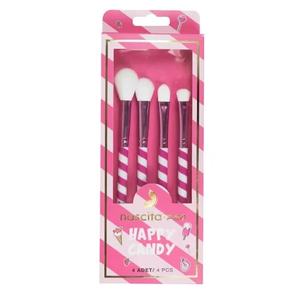 Nascita Happy Candy Lidschattenpinsel Set von 4