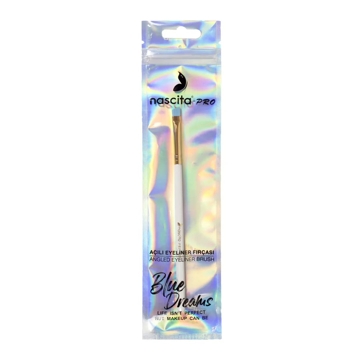 Nascita Blue Dreams Winkeleyelinerpinsel für präzise Linien