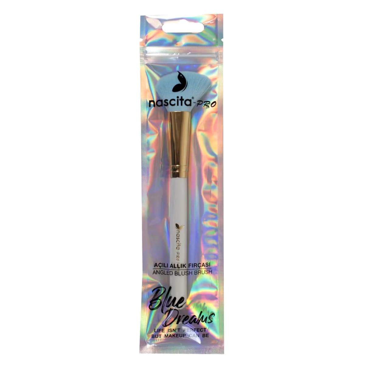 Nascita Blue Dreams Winkelform Pinsel für makellose Wangen