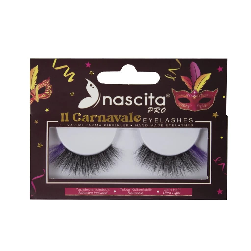 Bunte handgemachte Wimpern 127 von Nascita
