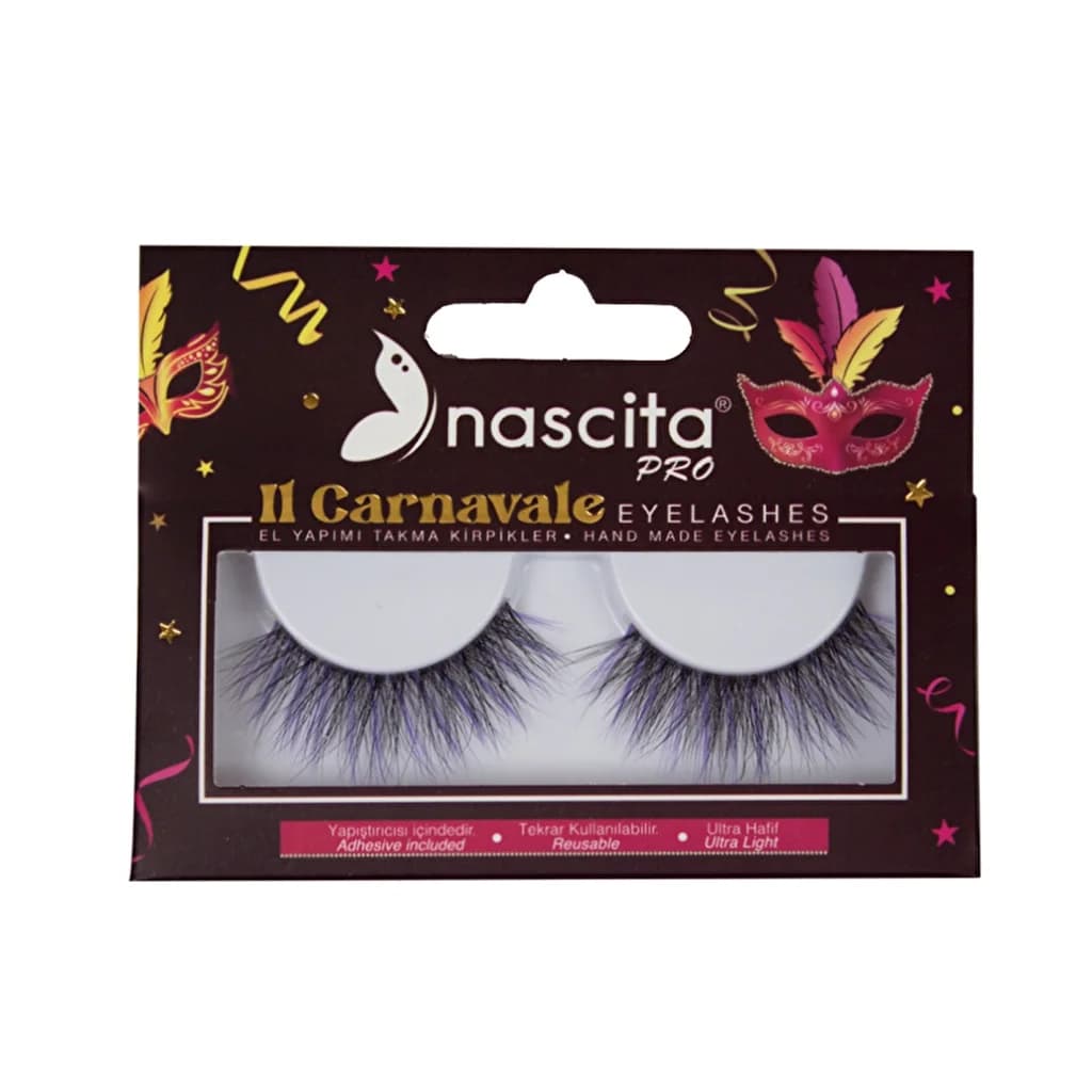 Nascita Lila Carnavale Wimpern für Smoky Eyes