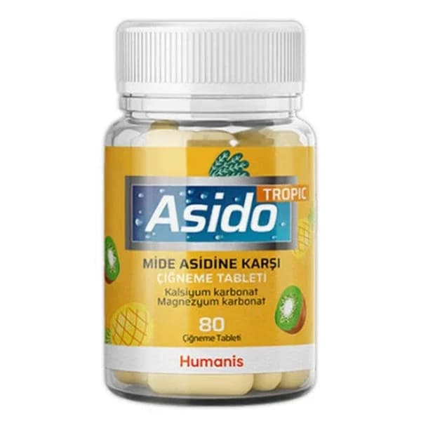 Asido Tropic 80 Tabletten - Natürliches Nahrungsergänzungsmittel für Wohlbefinden
