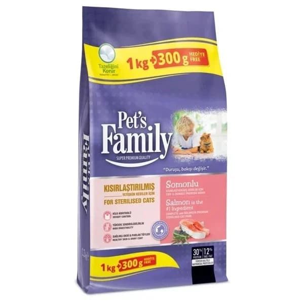 Pet's Family Lachs Sterilisiertes Katzenfutter 1000g