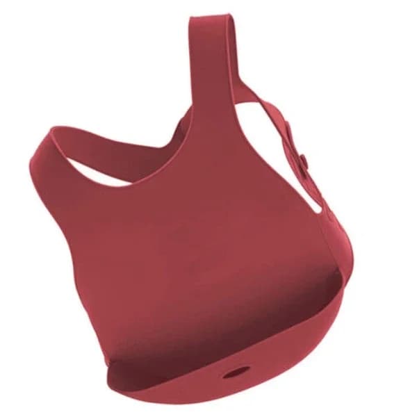OiOi Claret Red Silikon Baby-Lätzchen für 6 Monate+ - Einfach zu reinigen