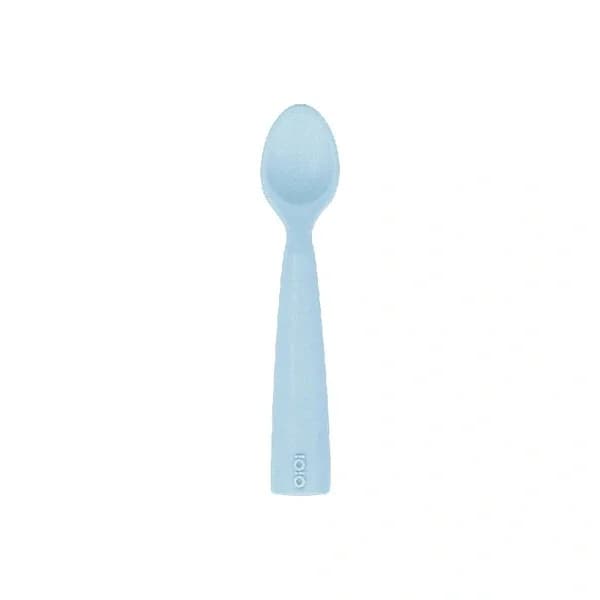OiOi Silikon Baby Löffel - Weich Mineralblau, 6 Monate+