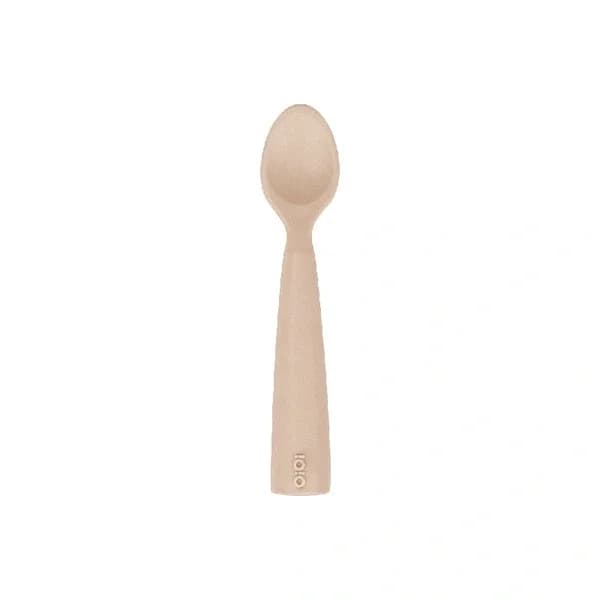 OiOi Baby Nam Nam Löffel - Weiches Silikon, Feinmotorik, Beige