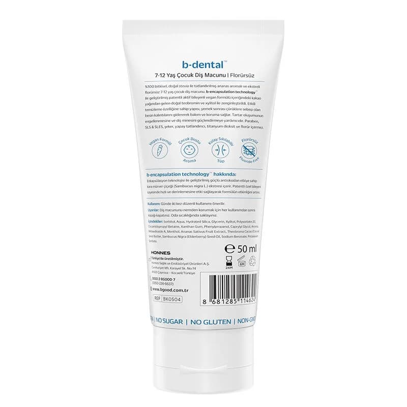 b-good b-dental fluoridfreie Ananas-Zahnpasta 50ml
