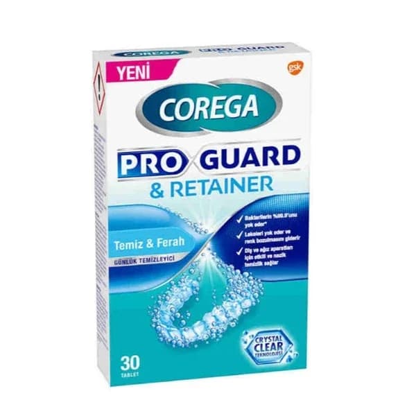 Corega Pro Guard Zahnreinigungstabletten - 30 Stück
