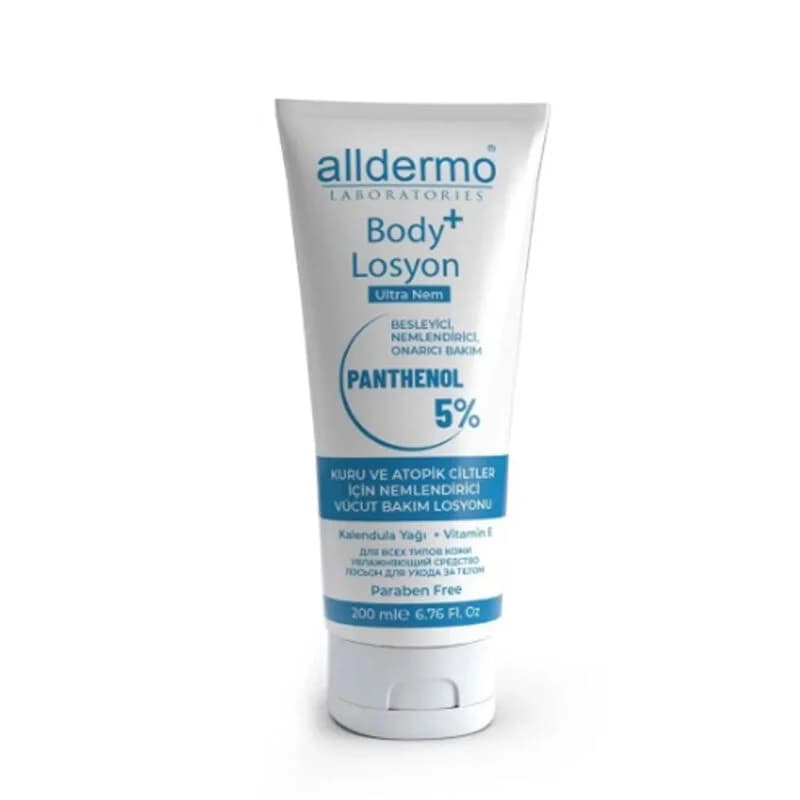 Alldermo 200ml Panthenol Körperlotion für hydratisierte Haut