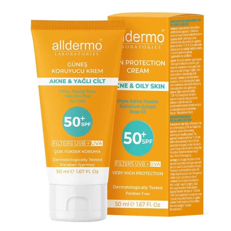 Alldermo Sonnencreme SPF 50+ für fettige und Mischhaut 50ml