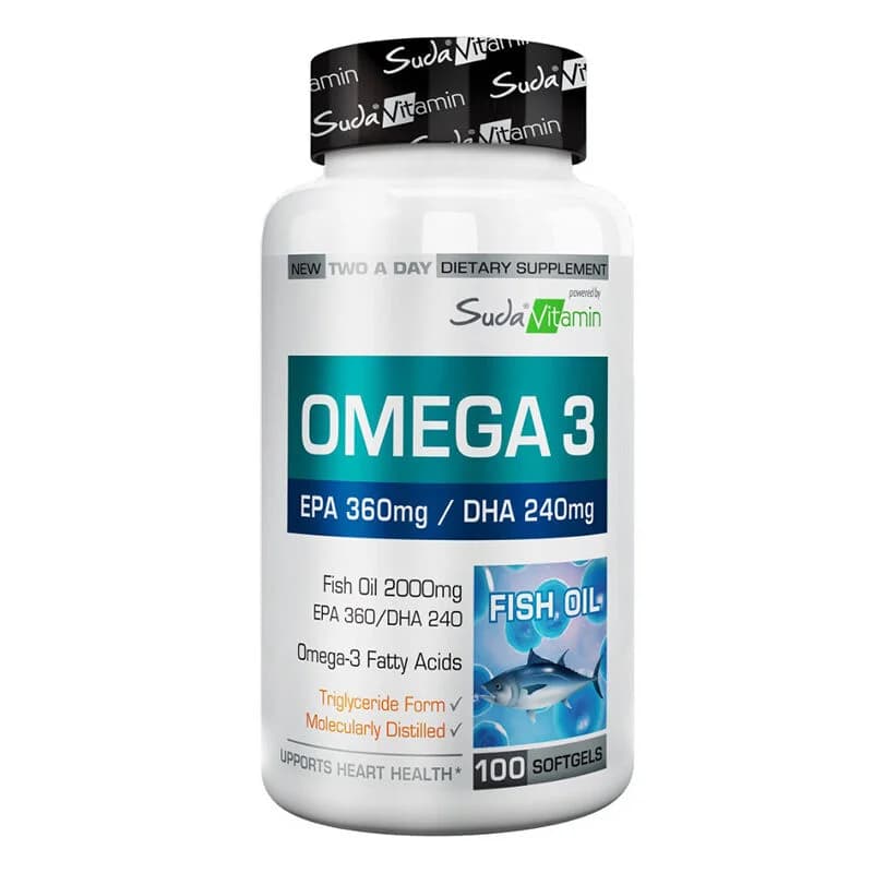 Suda Vitamin Omega 3 2000mg - 100 Weichgelkapseln
