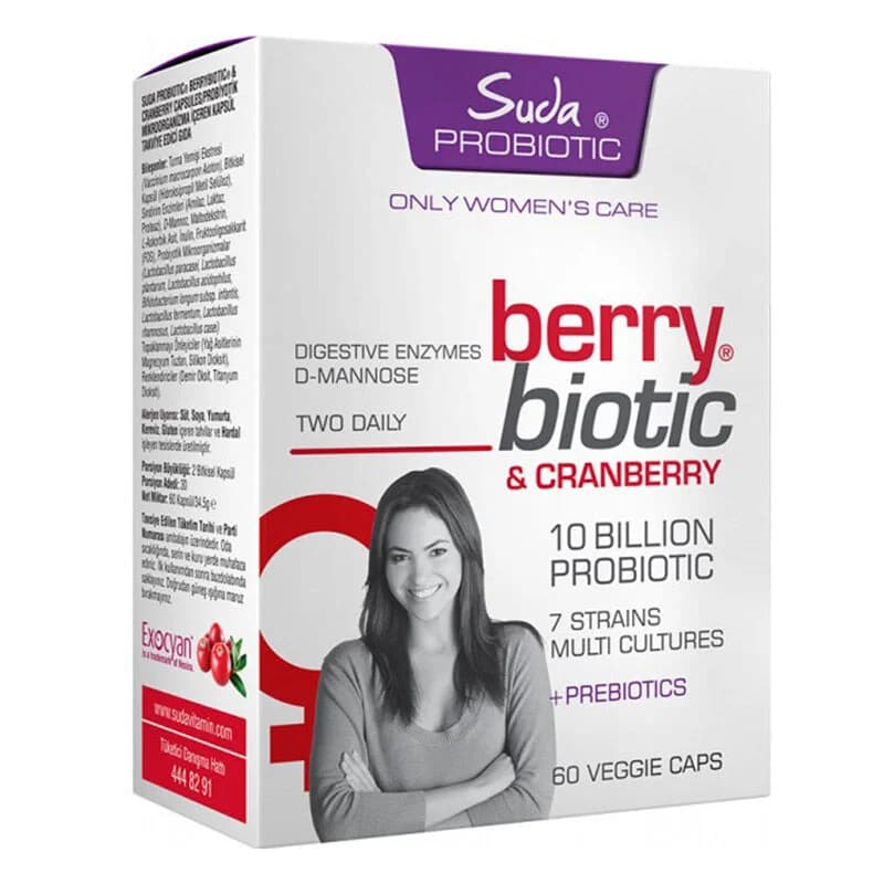 Suda Berrybiotic Cranberry Probiotika Kapseln - 60 Stück