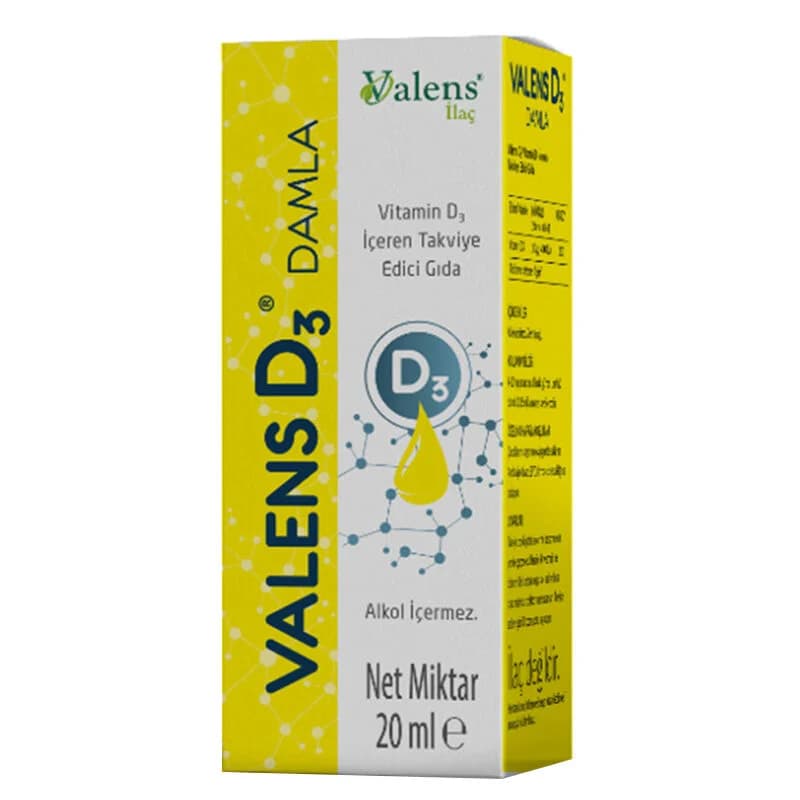 Valens D3 Tropfen 20 ml - Vitamin D für starke Immunität steigern