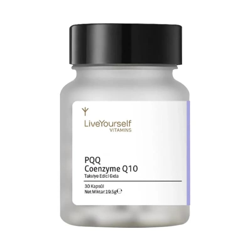 LiveYourself PQQ Coenzym Q10 Nahrungsergänzungsmittel - 30 Kapseln