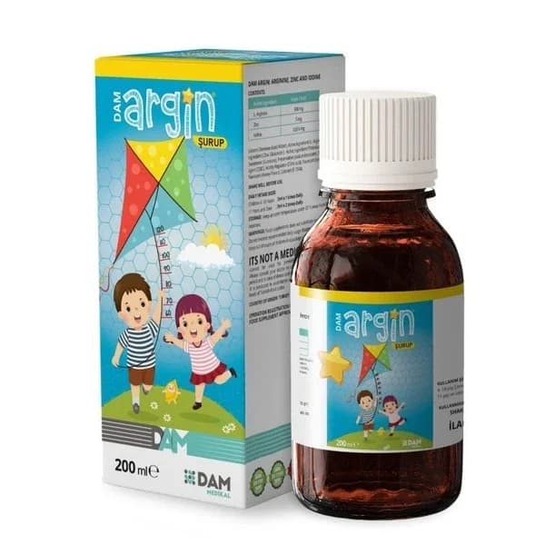 Dam Argin 200ml Nahrungsergänzungsmittel für Immunität & Energie