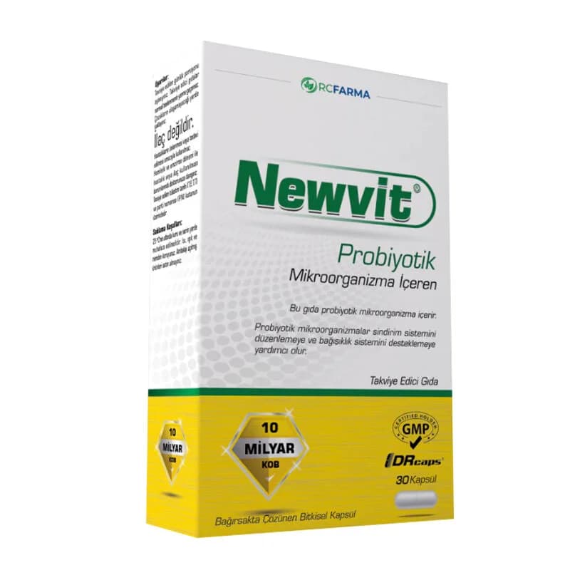 Newvit Probiotika 30 Kapseln für die Darmgesundheit &amp; Immunitätssteigerung