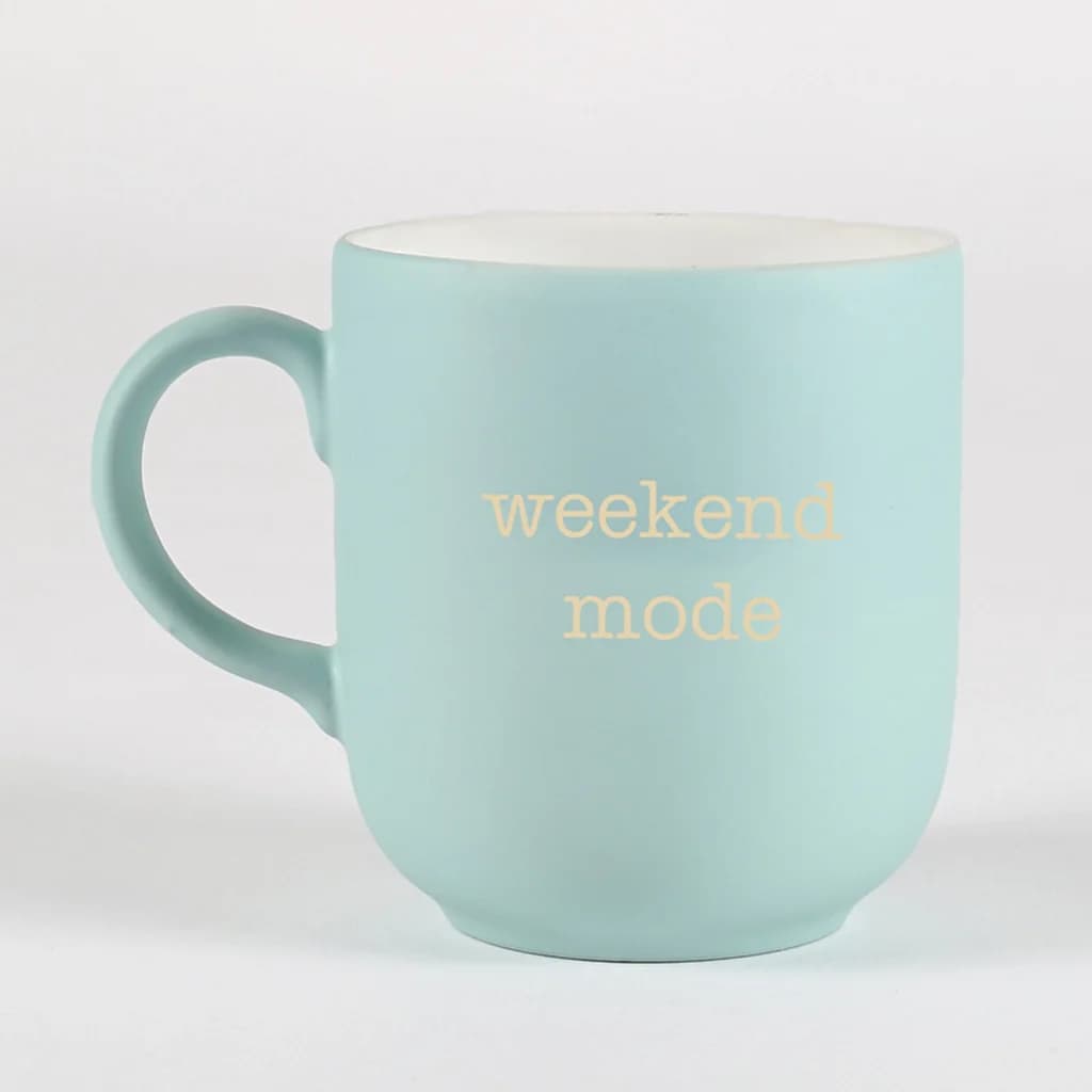 Rakle Blaue Keramische Wochenendmodus Tasse 400cc