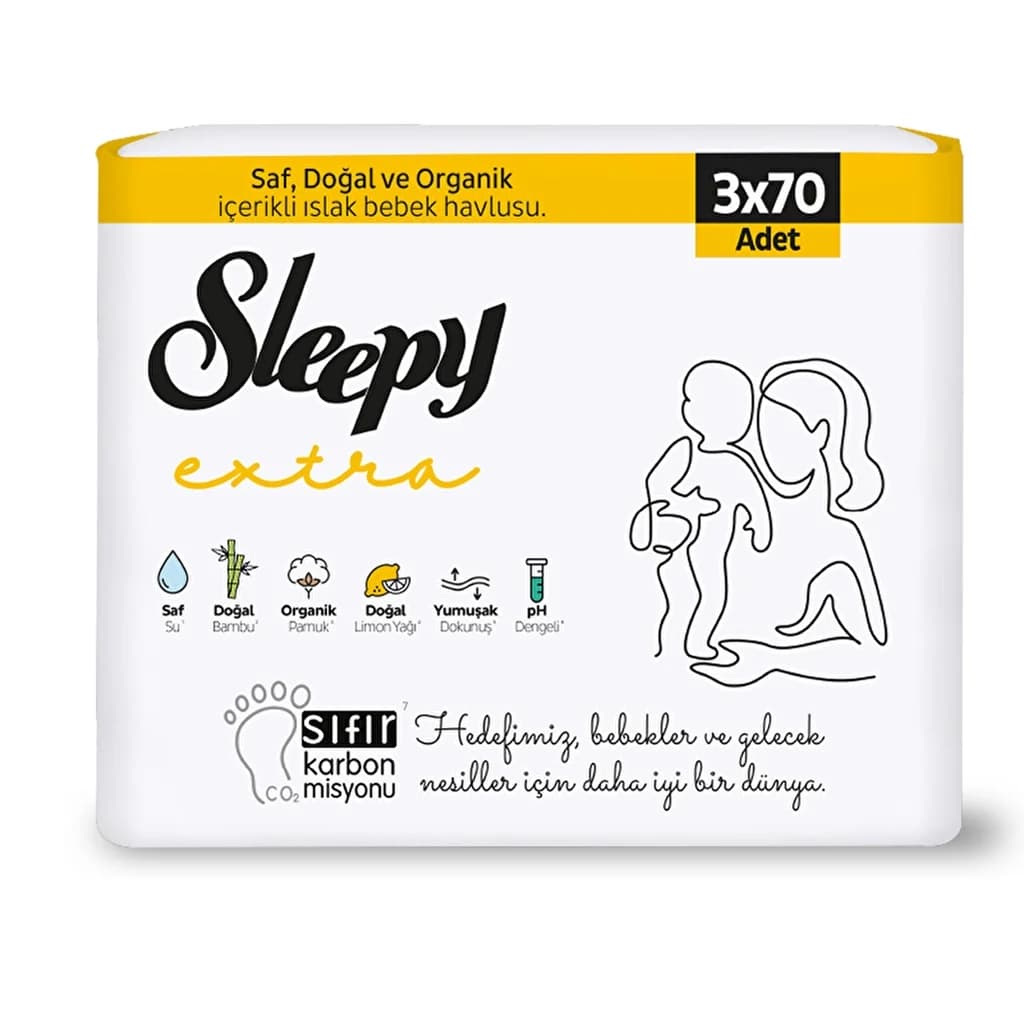 Sleepy Sensitive Extra Feuchte Babytücher
