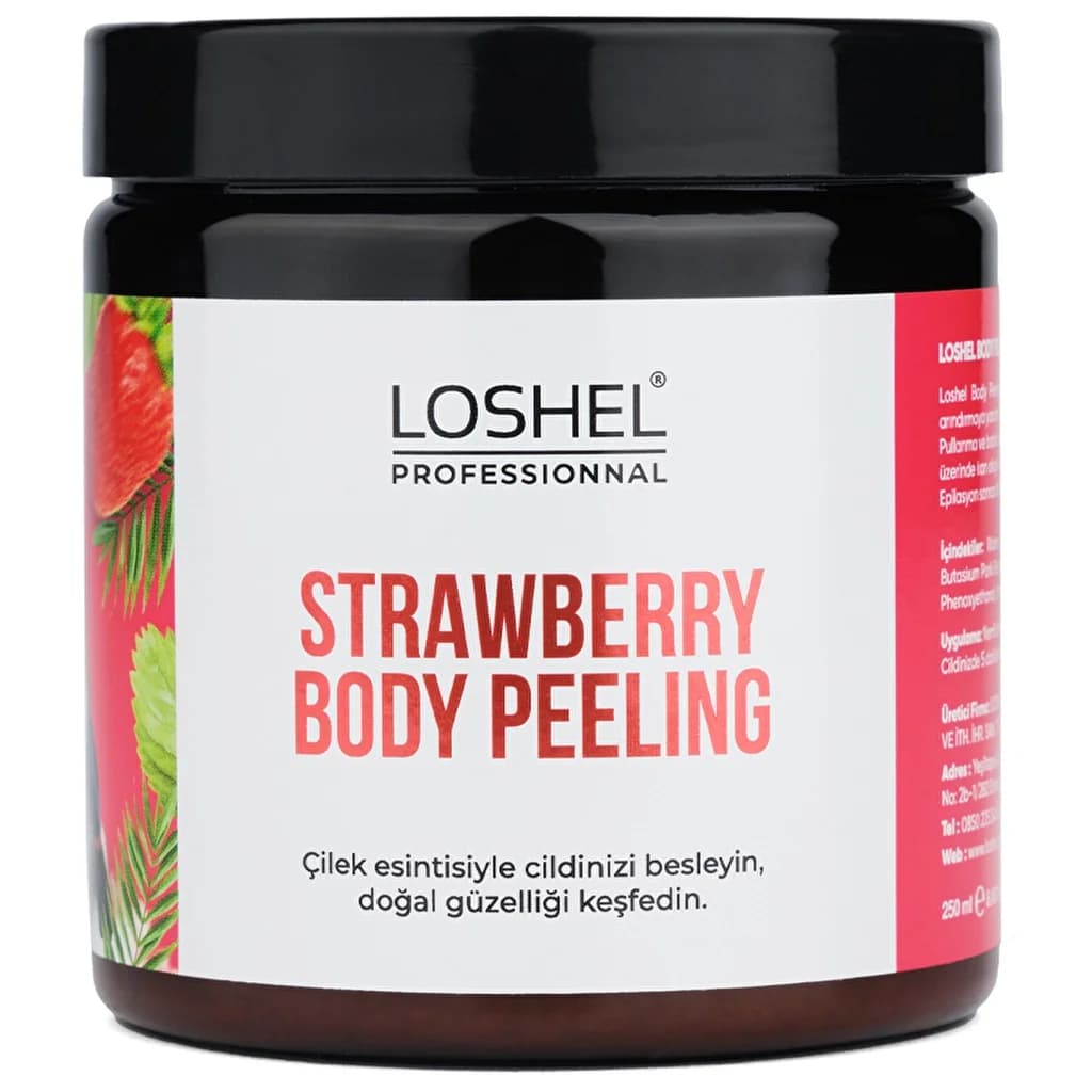 Loshel Erdbeer Körperpeeling 250ml