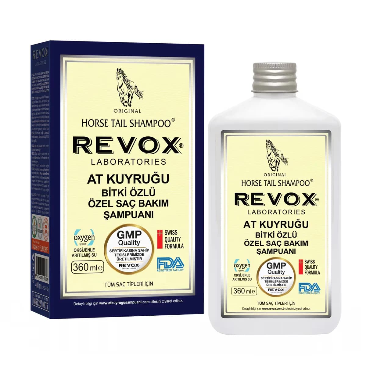 Revox Kräutershampoo mit Schachtelhalm und Traubenextrakt, 360ml