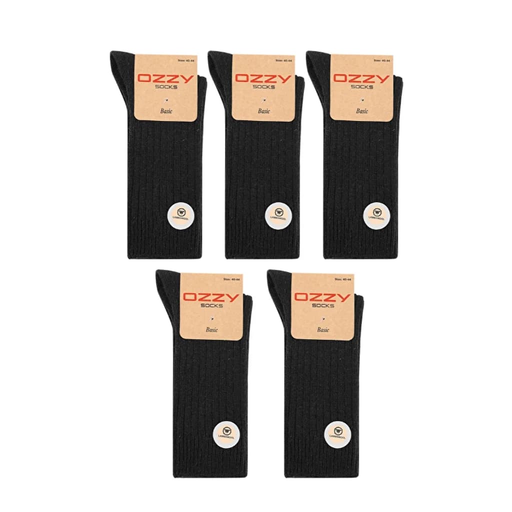 Ozzy Herren 5er-Pack Wollmischung Socken