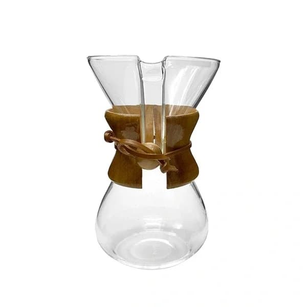 Luna Cucina Epinox 600ml Glas Kaffeezubereiter mit Holzgriff