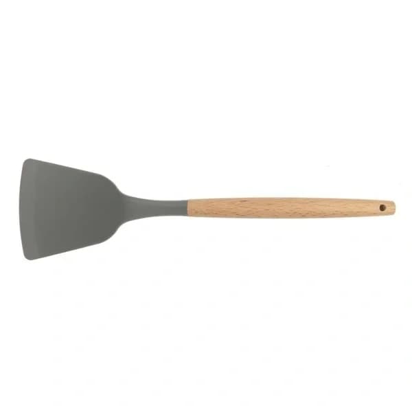Lia Silikonspatel mit Holzgriff - hitzebeständig 31,5 cm