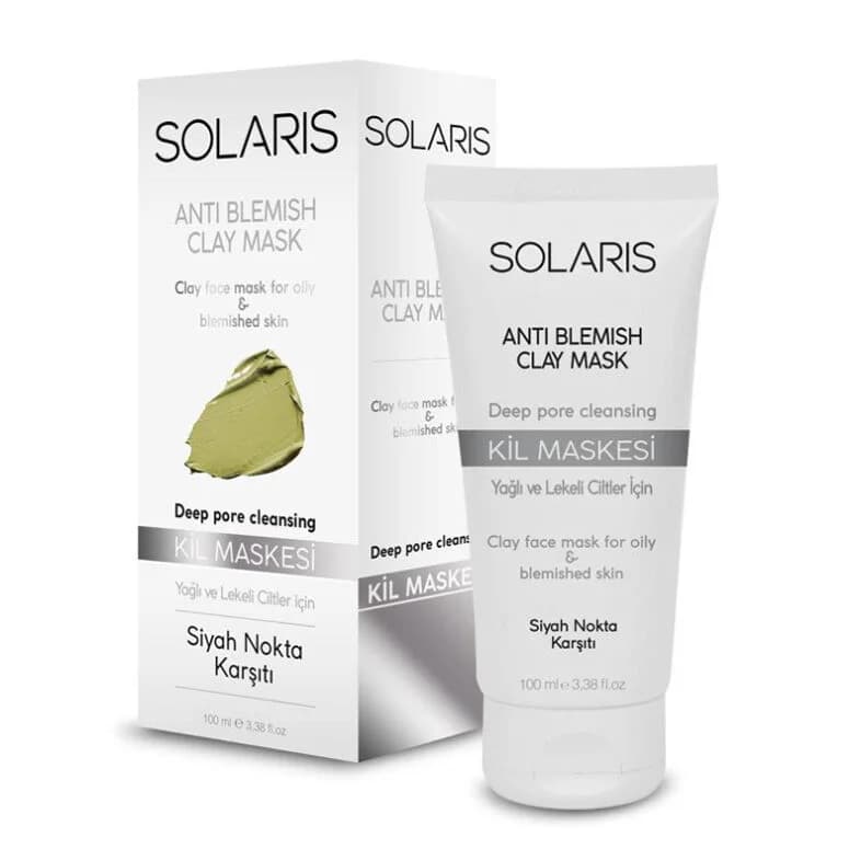 Solaris Tonerde Maske für fettige Haut - 100ml