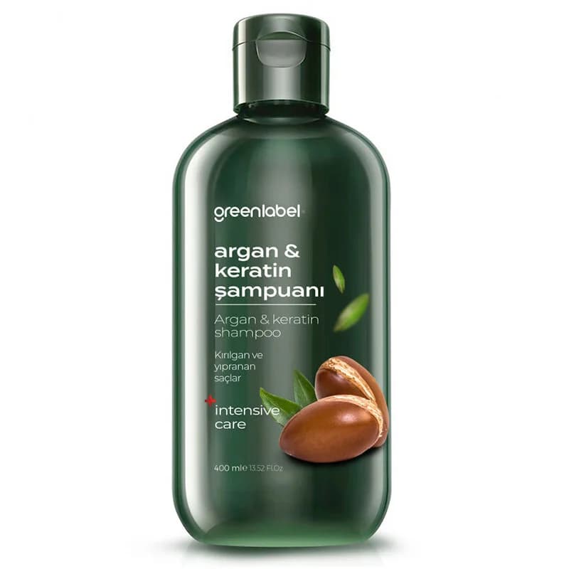 Greenlabel Argan- und Keratin-Shampoo 400ml