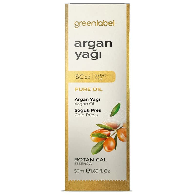 Greenlabel Arganöl 50ml - Reine, Nährende Haar- & Hautpflege