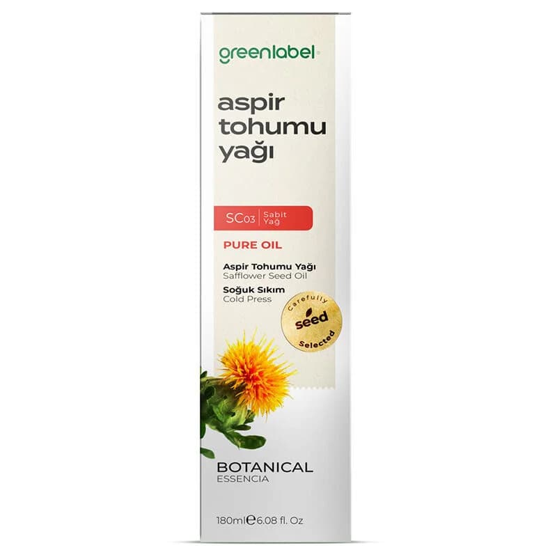 Greenlabel Saffloröl 180ml - Natürliche Haut- & Haarpflege