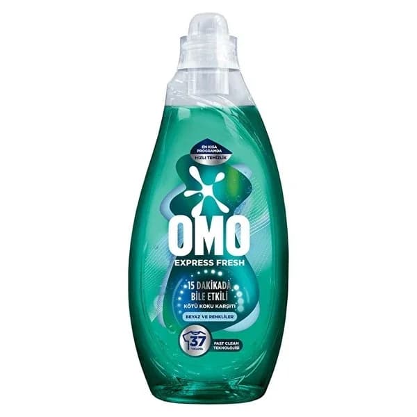 OMO Express Fresh Flüssigwaschmittel - 15 Min Anti-Geruch 1480ml