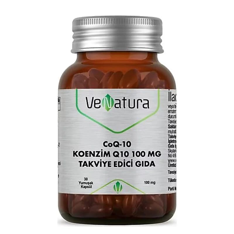 Venatura CoQ-10 100 mg Coenzym Q10 Nahrungsergänzungsmittel, 30 Kapseln