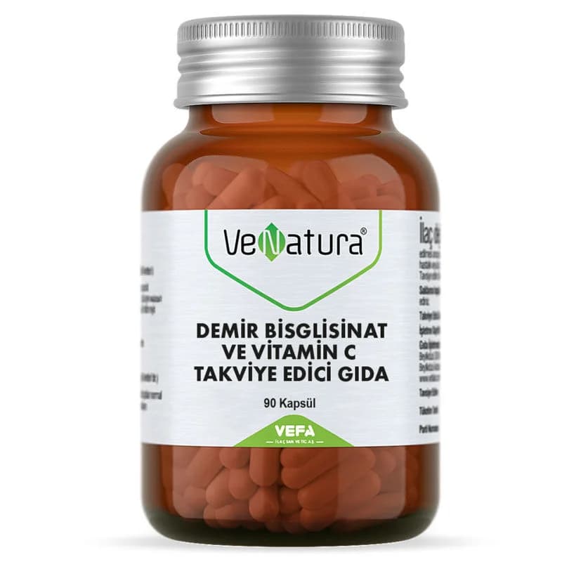 VeNatura Eisenbisglycinat + Vitamin C 90 Kapseln