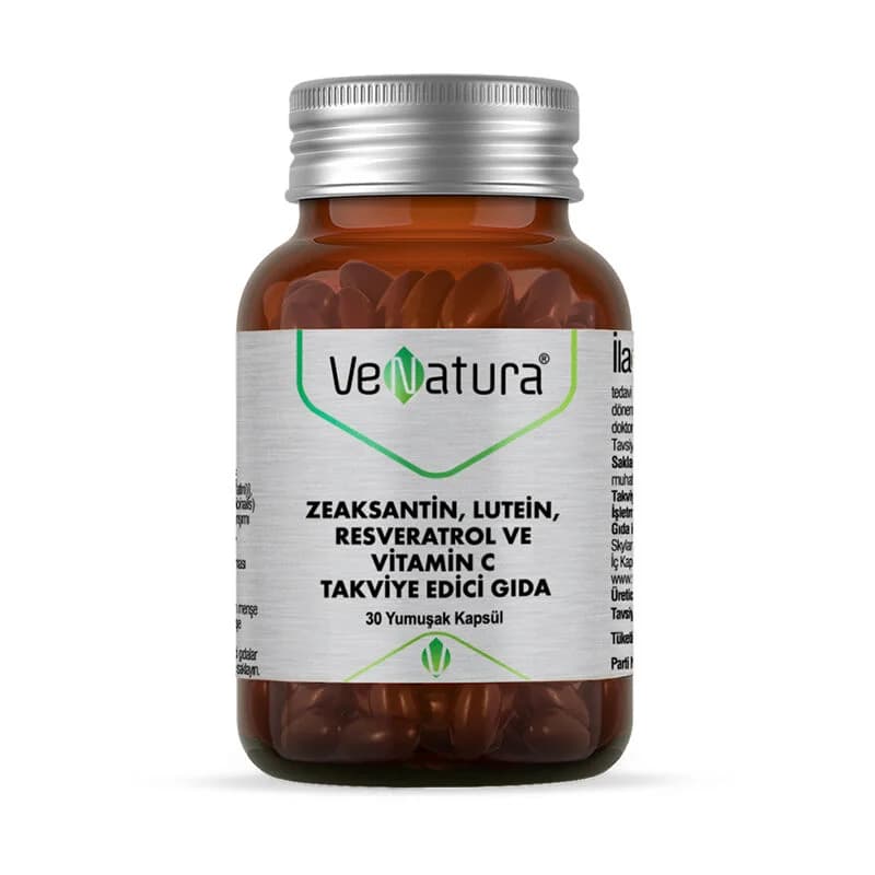 VeNatura Zeaxanthin &amp; Lutein mit Resveratrol &amp; Vitamin C 30 Kapseln